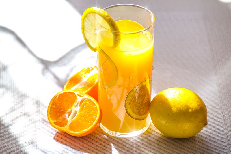 Fresh squeezed lemonade drink