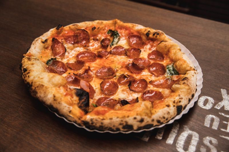 Pepperoni lovers pizza from anthony coal fired pizza